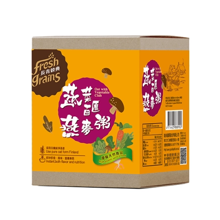【長青穀典】蔬菜百匯燕麥粥(30g×10包/盒)