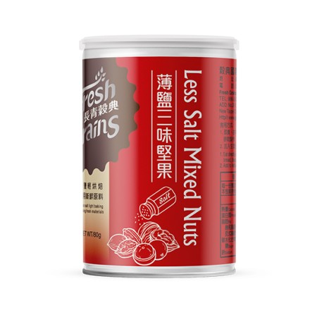 【長青穀典】薄鹽三味堅果 (80g / 罐)